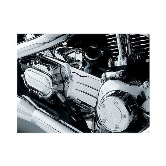 Kuryakyn Капак За Маслени Тръби На Двигател На Скоростна Кутия Harley Davidson '99 '05 Dyna Хром Капак На Маслена Линия Трансмисионен Щит Хром