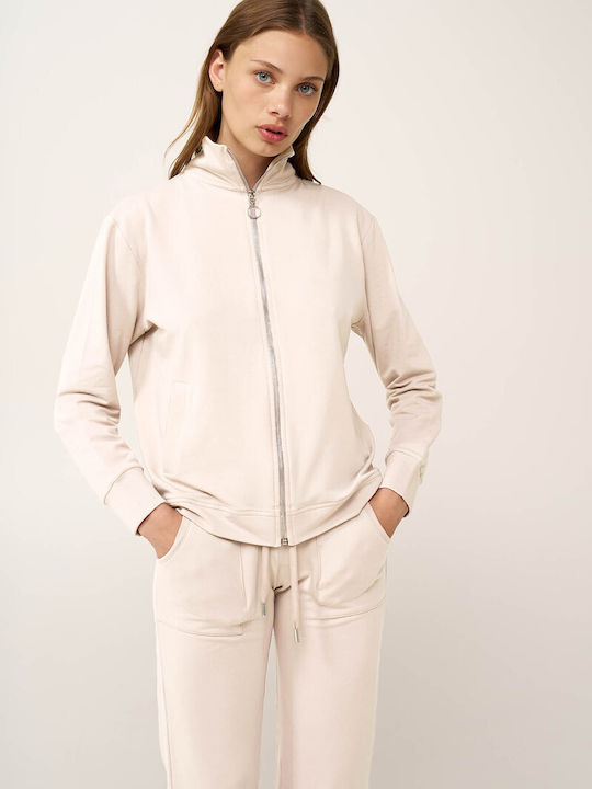 Vamp Vamp Damen Schlafanzug & Pyjamas Winter Baumwollene Strickjacke Pink Shadow