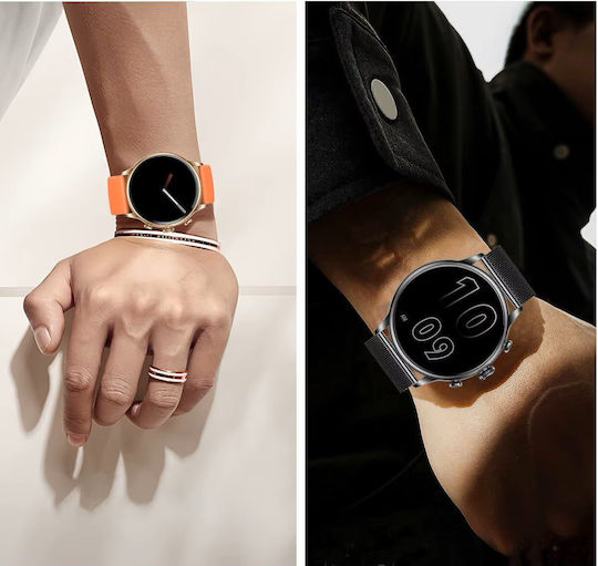 Unitek H26 Stainless Steel Smartwatch with Heart Rate Monitor Black