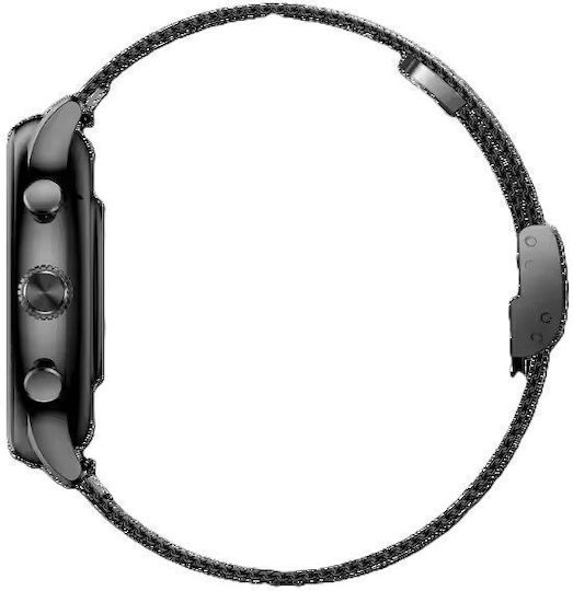 Unitek H26 Stainless Steel Smartwatch with Heart Rate Monitor Black
