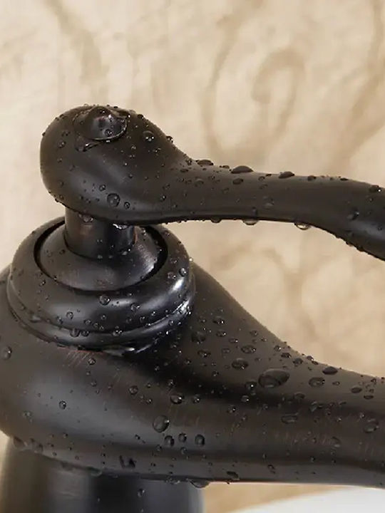 Landsh Mixing Sink Faucet Tall Retro Black