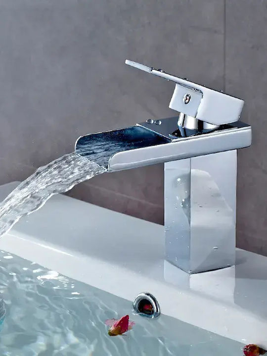 Landsh Миксер Батерия За Умивалник Каскад Висока Inox Бронзова