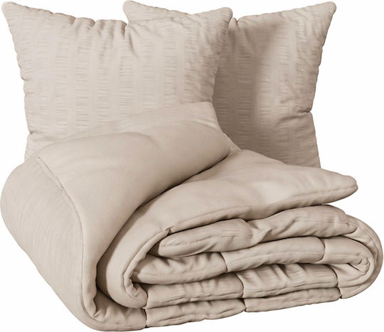 Υπέρδιπλη 240x220cm A-s Seersucker Beige