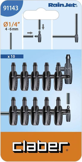 Σύνδεσμος Γωνία Σωλήνα Rainjet 1/4" 10 Τεμάχια
