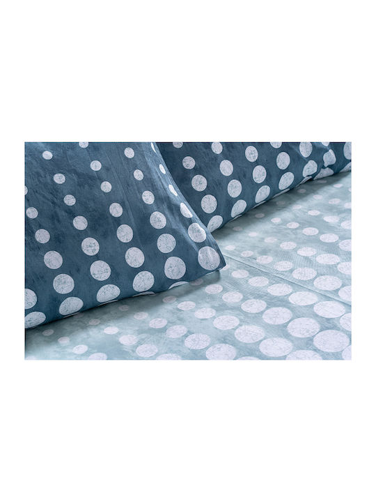 Beauty Home Single Quilt Set 160x230cm Glory Art 12364 Blue 12364PMMO