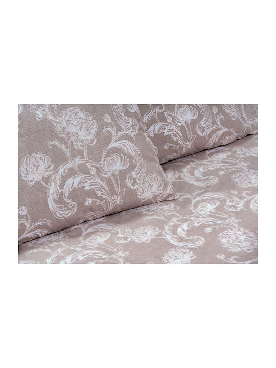 Beauty Home Single Quilt Set 160x230cm Glory Art 12368 Beige 12368PMMO