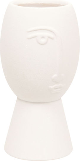Keramische Vase Pam Weiß 10,5x10,5xH19,8cm