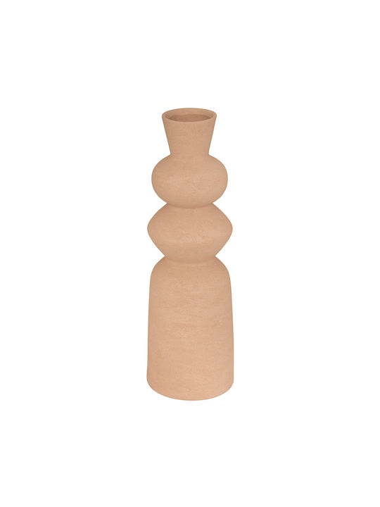 Dekorative Keramikvase Ezia Braune 15x15xH48cm