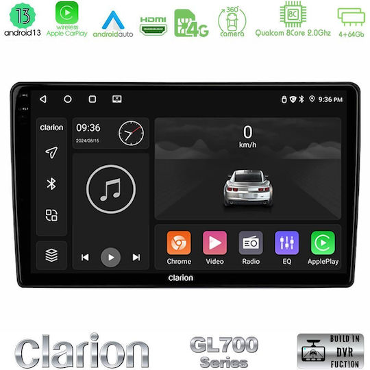 Clarion Car Audio System for Mercedes-Benz ML / GL Class 2006-2011 (Bluetooth/USB/WiFi/GPS/Apple CarPlay/Android Auto) with 9" Touch Screen