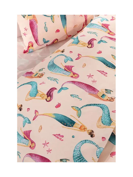 Guy Laroche Set Kinderbettlaken Mit Gummizug Baumwolle Salmon 100x200cm 3 Stück