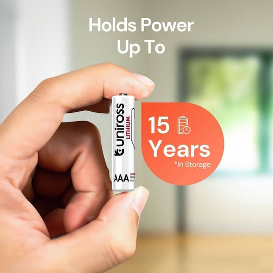 Uniross Lithium AAA Ultra Batterien 4er Pack Neu