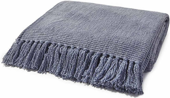 Hauz Hauz Zweisitzer-Sofa Überwurf Jacquard 180x230cm Blau