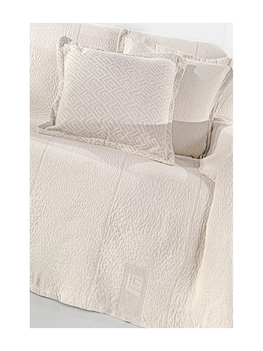 Guy Laroche Soho Ριχτάρι Πολυθρόνας Chenille 180x150εκ. Ivory