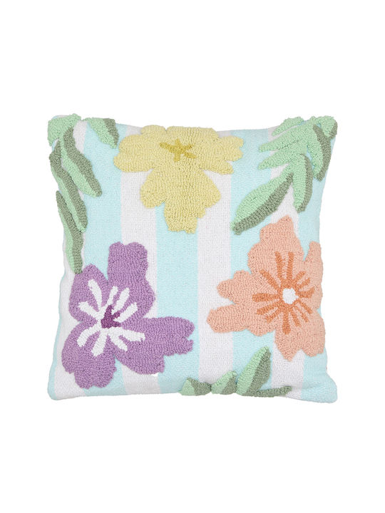 Μαξιλάρι Καναπέ A-s Fleurs από 100% Βαμβάκι Fleurs Sauvages 45x45εκ.