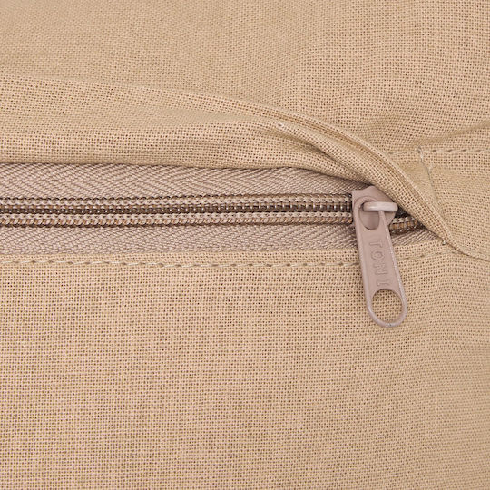 Sofa Cushion A-s Groove 100% Cotton Beige 40x40cm