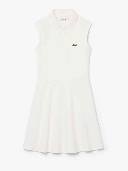 Lacoste Παιδικό Φόρεμα White