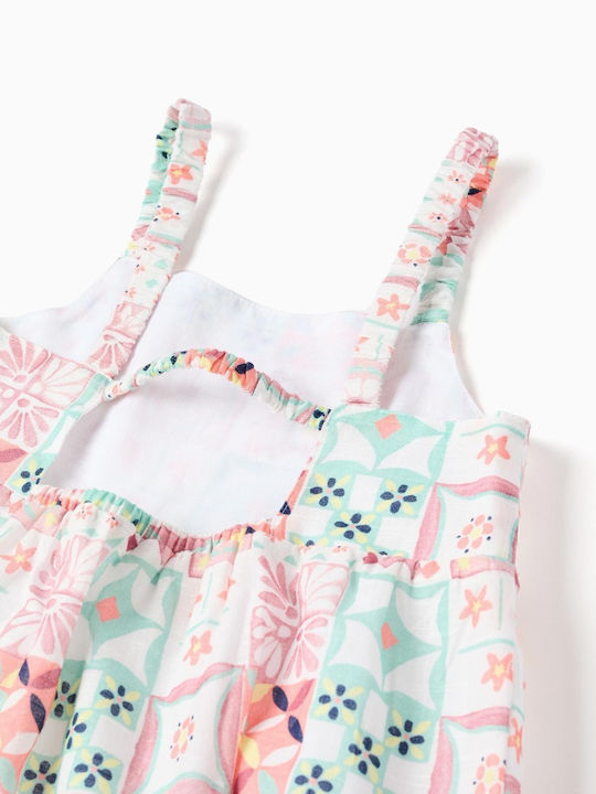 Girls Dress Sleeveless Ecru