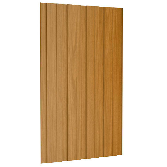 vidaXL Material De Construcție Pentru Garduri De Grădină Din Oțel 80x45x45cm 12 Bucăți Maro