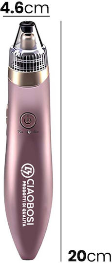 Avizar Wiederaufladbares Gesichtspflegegerät Mit Schwarze Flecken Entferner 4 Düsen Roségold