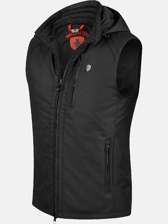 Sleeveless 3 in 1 Winter Jacket Waterproof and Windproof Black