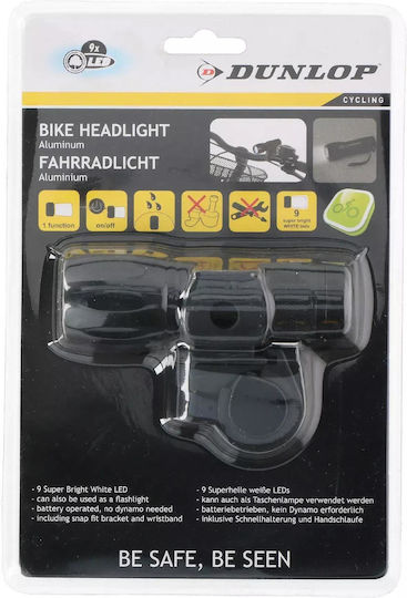 Dunlop Bike Headlight 9 Led Εμπρόσθιο Φως Ποδηλάτου