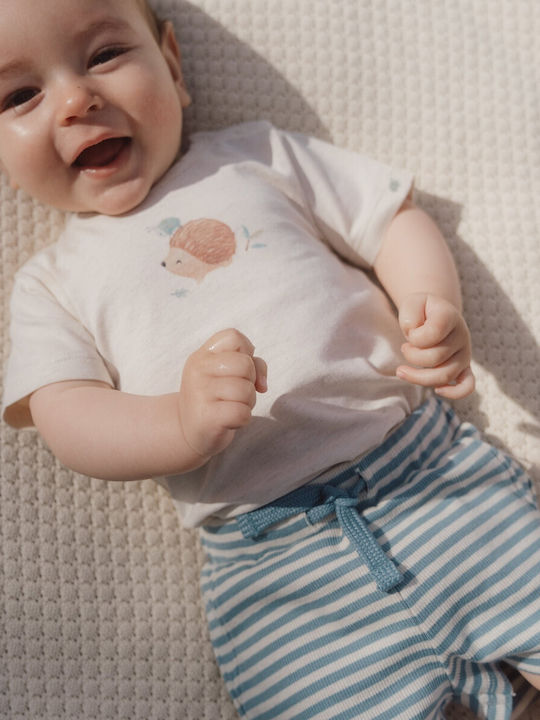Kids Shorts/Bermuda Fabric Blue Stripe