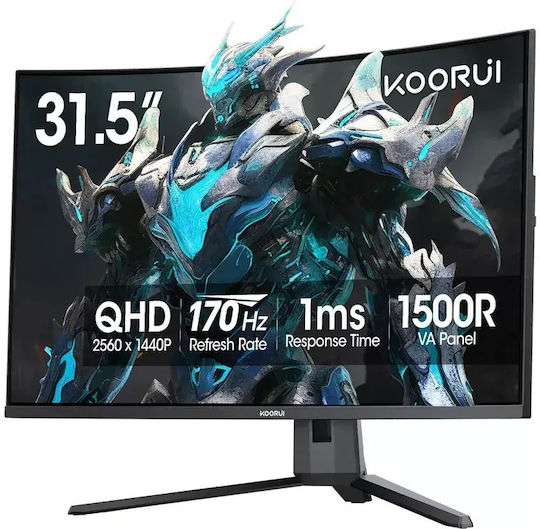 Koorui G3221SC VA HDR Curved Gaming Monitor 31.5" QHD 2560x1440 170Hz
