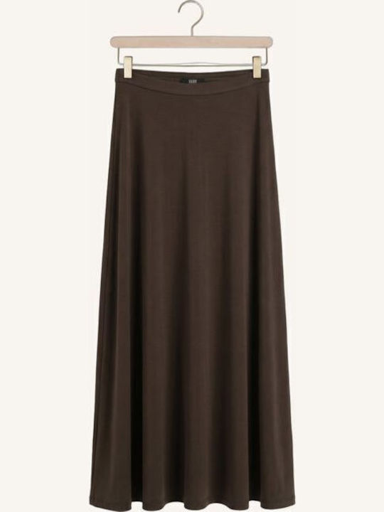 Maxi Damenrock Braun