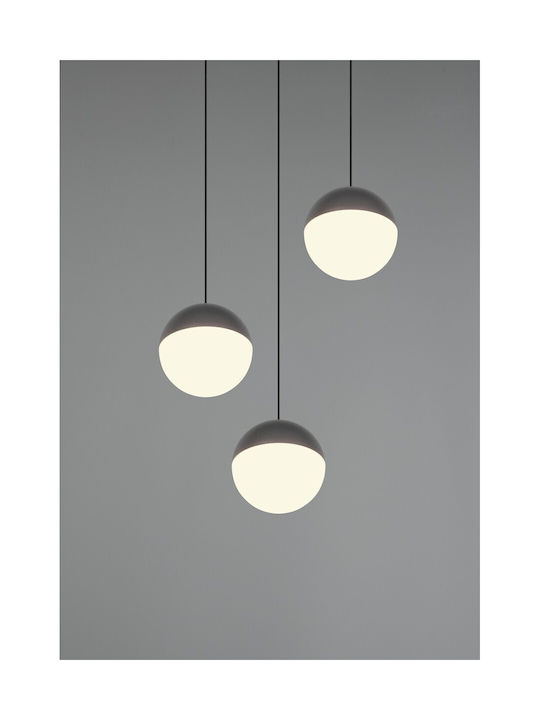 Trio Lighting Senta Κρεμαστό Φωτιστικό Γκρι