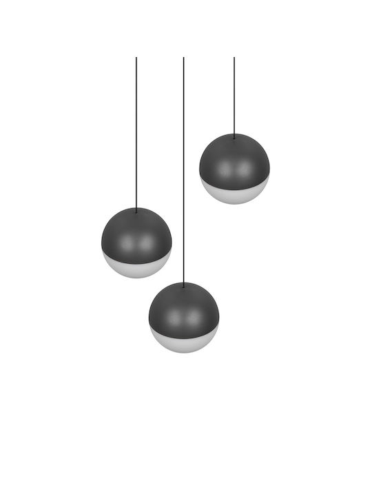 Trio Lighting Senta Κρεμαστό Φωτιστικό Γκρι