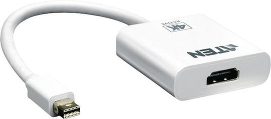 Aten VC981 Convertor mini DisplayPort masculin în HDMI feminin Alb 1buc