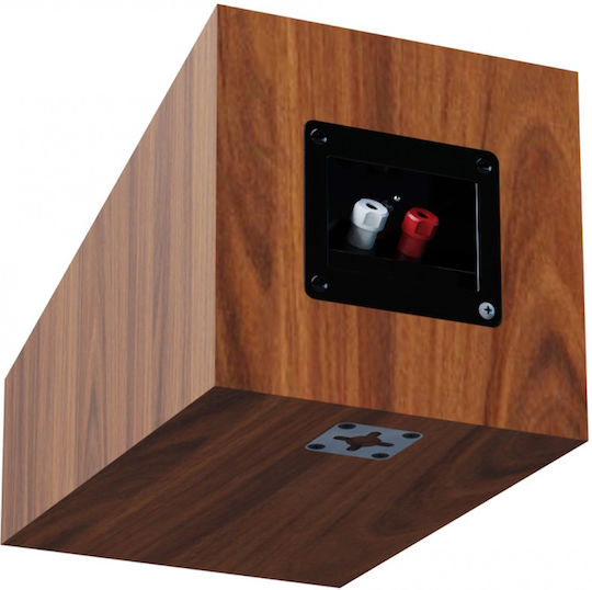 Elac Debut A4.3 Paar Hi-Fi Lautsprecher Wandmontiert 80W B17.2xT24.6xH17cm. Walnut Brushed Vinyl