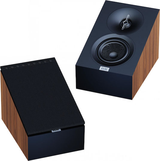 Elac Debut A4.3 Paar Hi-Fi Lautsprecher Wandmontiert 80W B17.2xT24.6xH17cm. Walnut Brushed Vinyl
