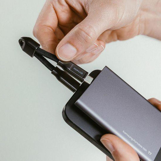 Nomad Chargekey V2 Braided USB 3.1 Cable USB-C Male - USB-C 240W Black 0.12m