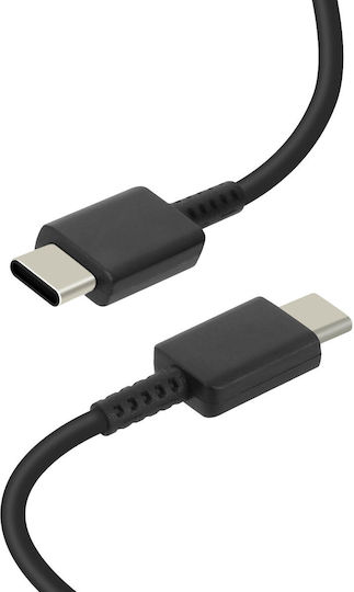 Samsung USB 2.0 Cable USB-C male - USB-C 25W PD Μαύρο 1m EP-DA705BBE