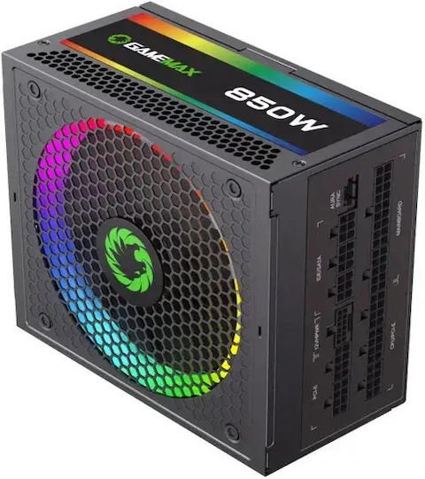 GameMax 850W Schwarzes Vollständig Modular 80 Plus Gold Netzteil Für Computer SAGMRGBPRO850ATX3