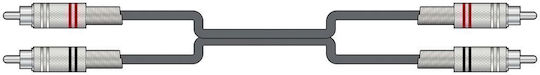 Chord Cable 2x RCA male - 2x RCA female 3m 190.054UK