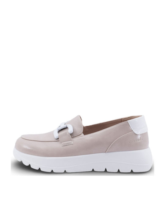 Γυναικεία Loafers σε Μπεζ Χρώμα