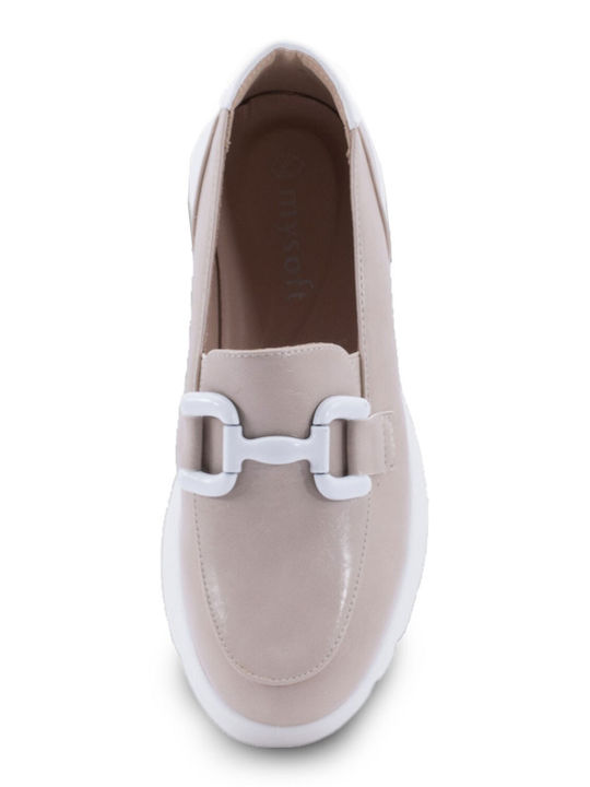 Γυναικεία Loafers σε Μπεζ Χρώμα