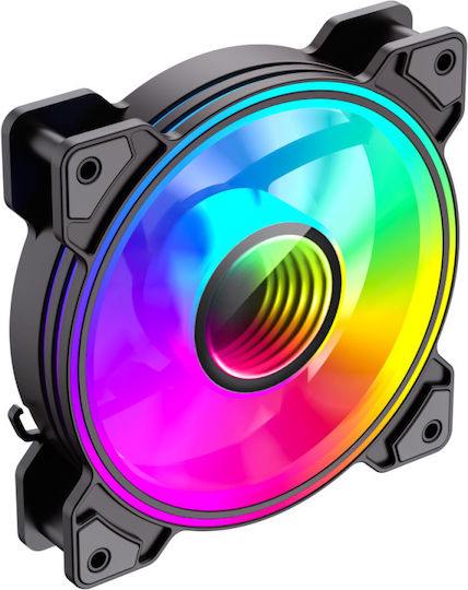 GameMax Case Fan 120mm 1200rpm with RGB Lighting and 3-Pin Connection
