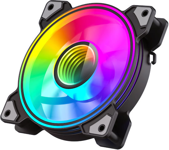 GameMax Case Fan 120mm 1200rpm with RGB Lighting and 3-Pin Connection