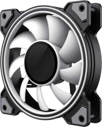 GameMax Case Fan 120mm 1200rpm with RGB Lighting and 3-Pin Connection