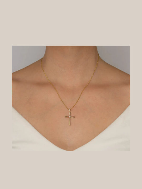 Women's Gold Cross 14K with Chain