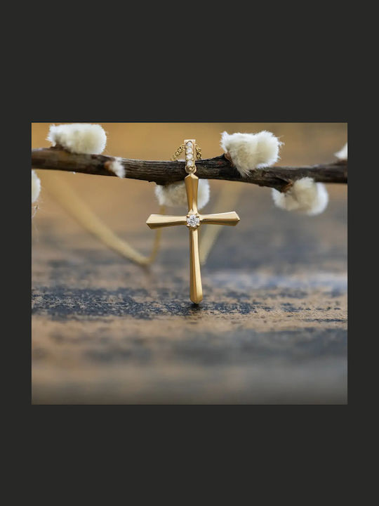 Women's Gold Cross 14K with Chain
