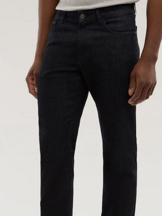 Pantalon De Blugi Pentru Bărbați Elastic Slim Fit Albastru Rinse