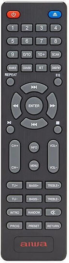 Aiwa Ηχοσύστημα 2.0 MSBTU-700DAB 50W με CD Player και Bluetooth Ασημί
