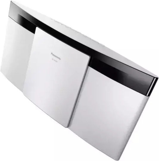 Panasonic Аудиосистема 2 SC-HC200 SC-HC200EG-W 20W с CD Player и Bluetooth Бял
