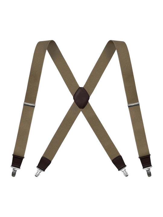 Miguel Bellido Smooth Elastic Strap Ανδρικές Τιράντες Δερμάτινα Κουμπώματα 3,5 Εκ Μπέζ Miguel Bellido Smooth Elastic Strap Ανδρικές Τιράντες Δερμάτινα Κουμπώματα 3,5 Εκ Μπέζ