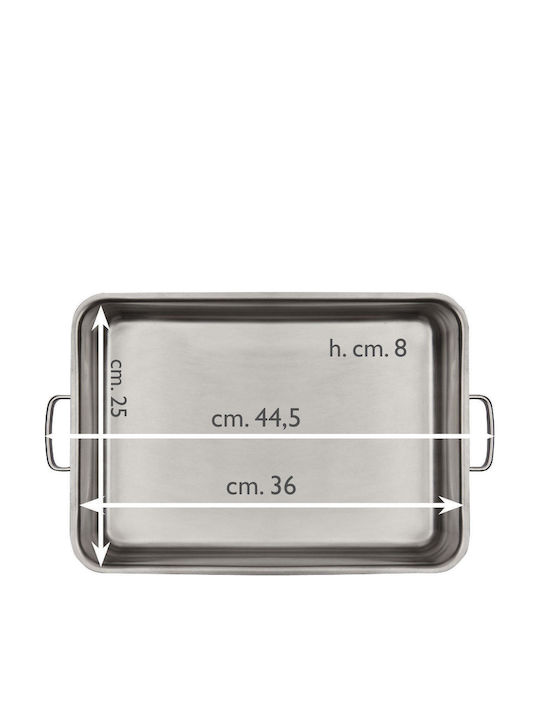 Inoxriv Tăvi De Copt Cu Capac Din Oțel Inoxidabil 25x36cm