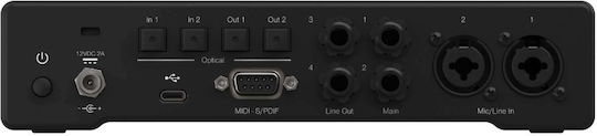 Fender Quantum HD 2 2777706608 Външна Професионална Звукова Карта с USB Свързване